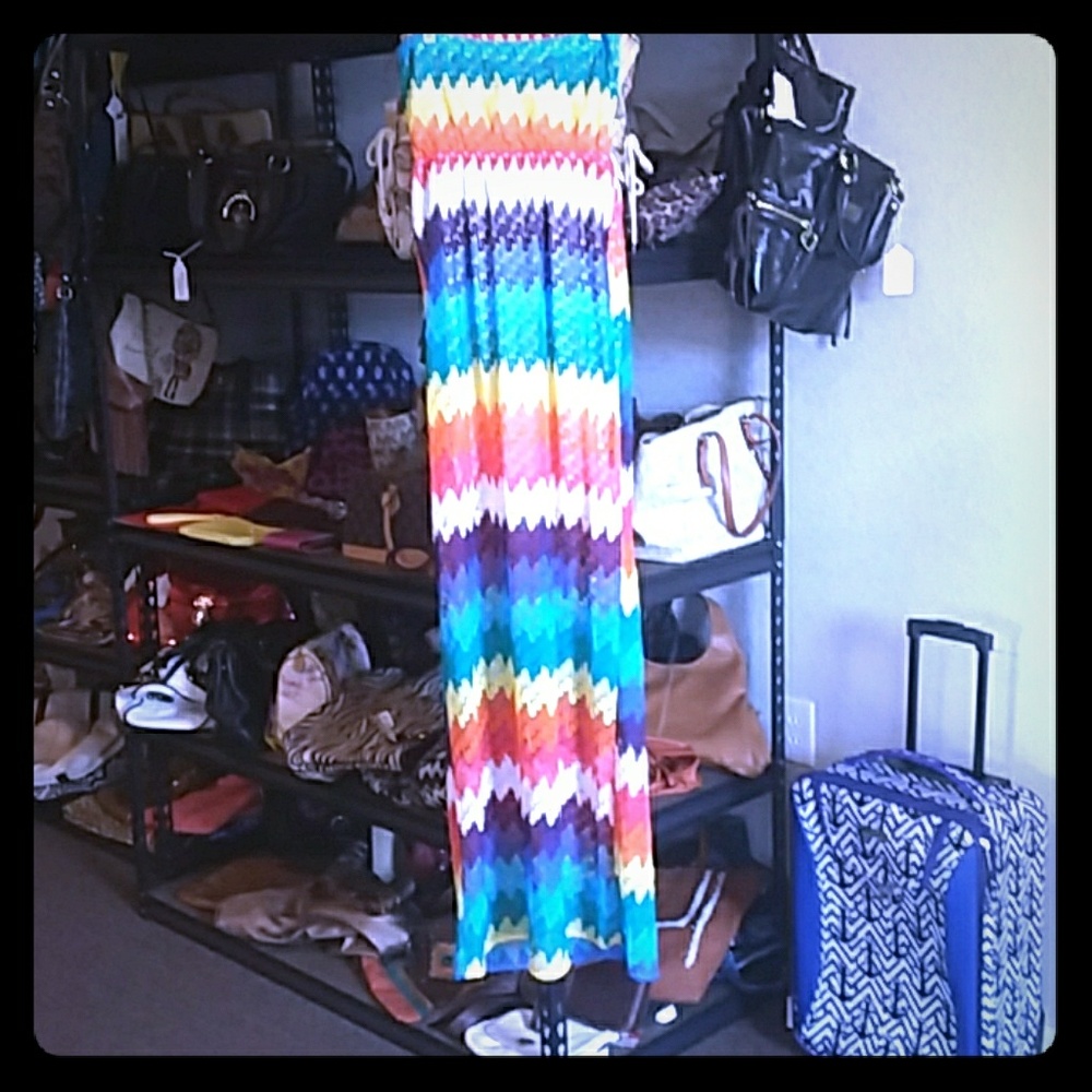 Colorful dress really cute